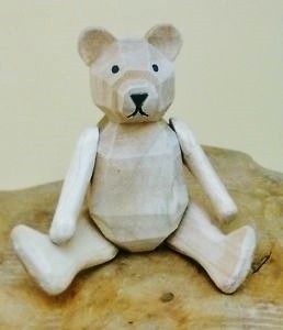 Wooden Teddy Bear (L)