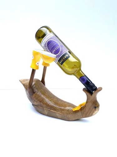 Duck Duck Wine Bottle Holder Yellow Boots