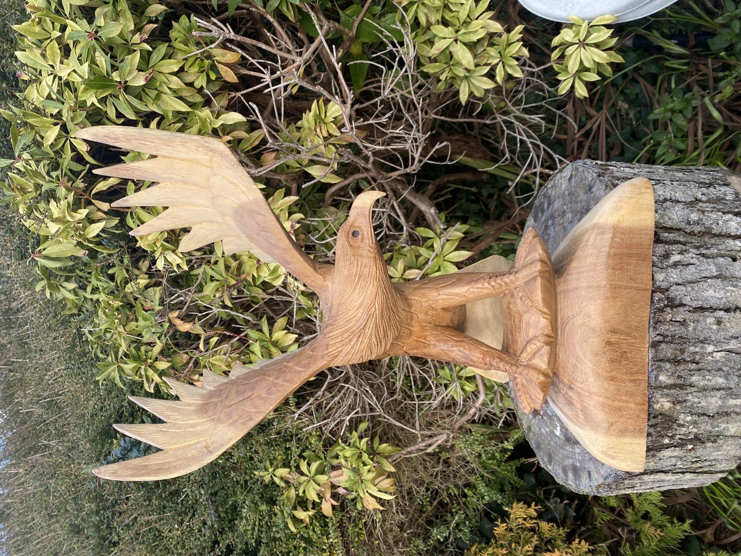 Wooden Eagle carving 40cm