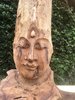 Wooden Diftwood Buddha Carving  C