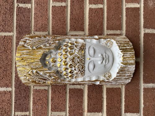 Wooden White Buddha 40cm