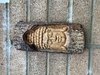 Wooden Buddha Half Log Plaque